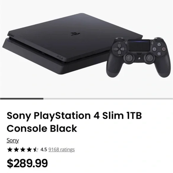 PS4 slim 1Tb controllers